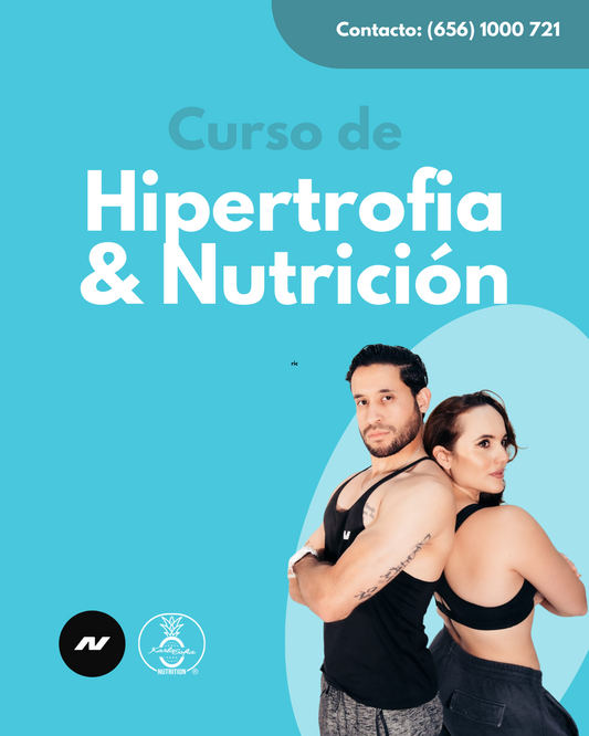 CURSO HIPERTROFIA Y NUTRICIÓN: Aprende a entrenar y nutrirte para más músculo y menos grasa